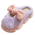 thumbnail image 1 of Vedolay Women Slippers Comfy Plush Anti-Skid Indoor Outdoor Shoes Winter Shoes Purple,41, 1 of 5