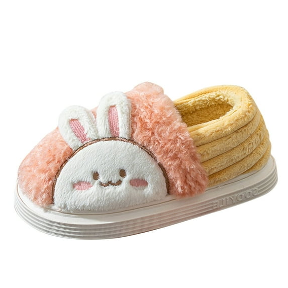 Vedolay Women Slippers Plush Lined House Slippers Slip-On House Shoes Indoor Orange,37