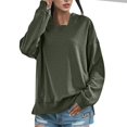 thumbnail image 1 of Vedolay Women Sports Active Sweatshirt Fashion Plus Size Graphic Crewneck Tunic Pullover Womens Fashion Green,L, 1 of 5