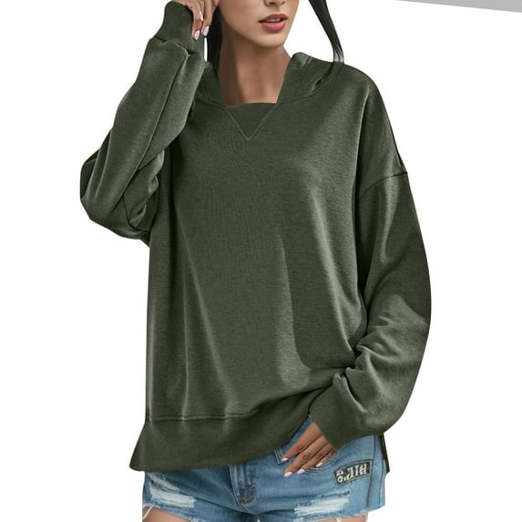 Vedolay Women Sports Active Sweatshirt Fashion Plus Size Graphic Crewneck Tunic Pullover Womens Fashion Green,L