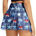 thumbnail image 1 of Vedolay Women Summer High Waist Elastic Skirt Print Casual Skirts,Navy L, 1 of 5