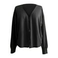 thumbnail image 1 of Vedolay Women Sweater Long Knitted Sweater Plus Size Loose Cardigan Black,M, 1 of 4