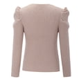 thumbnail image 1 of Vedolay Women Sweater Women's 2023 Lantern Long Sleeve Crewneck Sweater Casual Solid Color Pullover Tops,H XL, 1 of 5