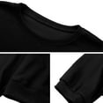 thumbnail image 1 of Vedolay Women Sweatshirt Womens Casual Sweatshirt Crewneck Long Sleeve Solid Color Shirts,Black M, 1 of 4