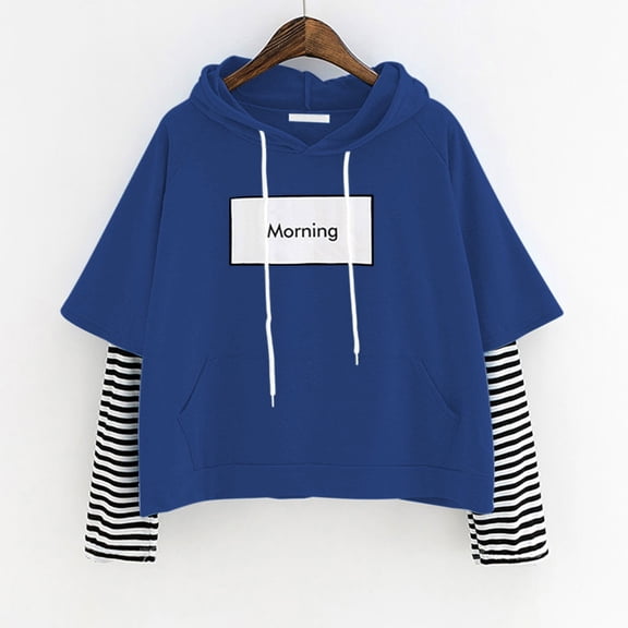 Vedolay Women Sweatshirts 2023 Plus Size Tops Women Elegant Long Sleeve Blouses Blue,L