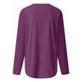 thumbnail image 1 of Vedolay Women Sweatshirts Fall Tops Blouses Plus Size Tops Women EleganSweatshirts Purple,XL, 1 of 5