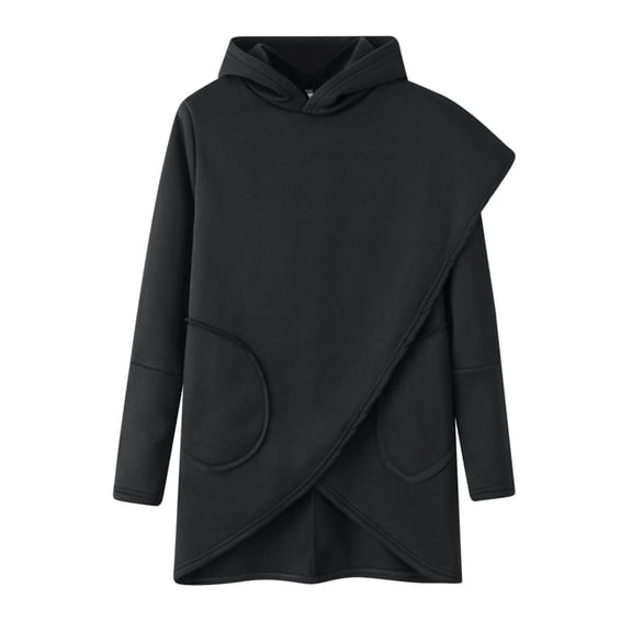 Vedolay Women T Shirts Fashion Women's Oversized Sweatshirt Crew Neck Long Sleeve Casual Pullover Fall Clothes,Black L