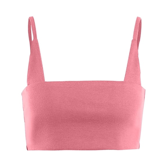 Vedolay Women Tops Women's Valerie Cutaway-Neck Racerback Rib Knit Tank Top,Pink S