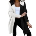 thumbnail image 1 of Vedolay Women Tops Womens Casual Puff Long Sleeve Open Front Work Office Fashion Jacket,Black M, 1 of 4