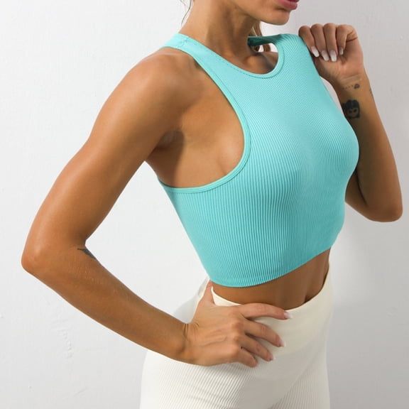 Vedolay Women Tops Womens V Neck Spaghetti Strap Shirts Solid Tank Tops,Green L