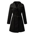 thumbnail image 1 of Vedolay Women Winter Parka Coat Printed Hooded Pockets Warm Floral Button Coat Jacket Black,XL, 1 of 4