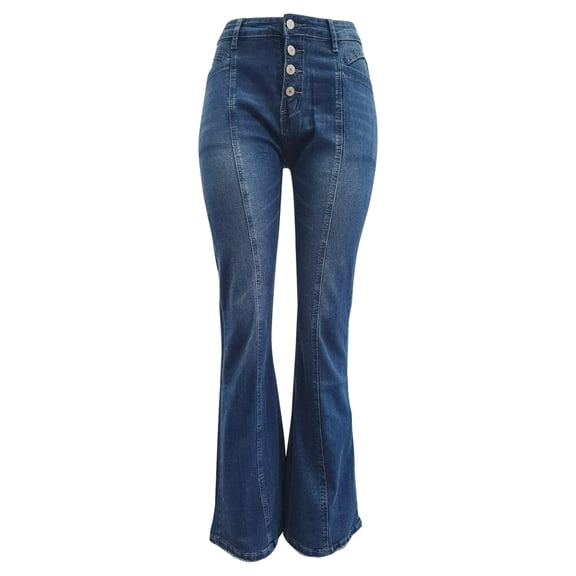 Vedolay Women for Trousers Womens Wide Leg Jeans Drawstring High Waisted Loose Denim Pants,Blue XL