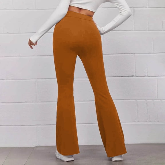 Vedolay Women&nbsp;Pants&nbsp;Dressy&nbsp;Casual Women's Casual Leisure Sweatpants Comfy High Waisted Pants,Brown L