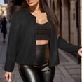 thumbnail image 1 of Vedolay Women's 2023 Coat Jackets for Women Casual Open Front Long Sleeve Fashion Lightweight Jacket,Black L, 1 of 4