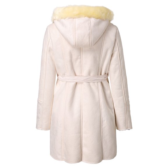 Vedolay Women's 2023 Coat Women's Oversized Casual Jacket Lapel Button Up Long Sleeve Casual Jacket,White XL