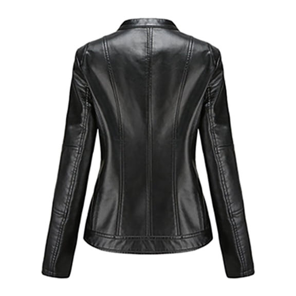 Vedolay Women's 2023 Coat Womens Slim-Fit Casual Fall Fashion Double Flap Pockets Casuals Jacket,Black XXL