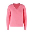 thumbnail image 1 of Vedolay Women's 2023 Sweaters Womens Sweaters Causal Long Sleeve V Neck Lightweight Pullover Top,Pink S, 1 of 5