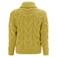 thumbnail image 1 of Vedolay Women's 2023 Tops Women's 2023 Fall Cropped Turtleneck Knitted Sweater Pullover Loose Tops,Yellow One Size, 1 of 5