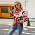 thumbnail image 1 of Vedolay Women's 2023 Tops Women's Oversized Casual Crew Neck Long Sleeve Lightweight Knit Sweater, XL, 1 of 5