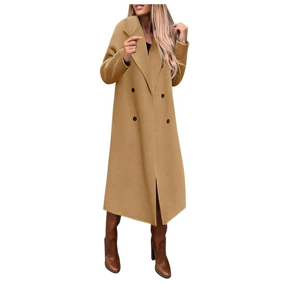 Vedolay Women's Anorak Adjustable Drawstring Waist with Pockets Anorak Coat Khaki,L