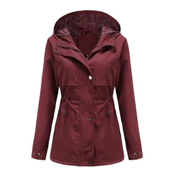 Vedolay Women's Anorak Zip Up Outdoor Hooded Travel Windbreaker 2023 ,XL