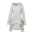 thumbnail image 1 of Vedolay Women's Anoraks Plus Raincoat Waterproof Long Hooded Coats 2023 Grey,M, 1 of 5