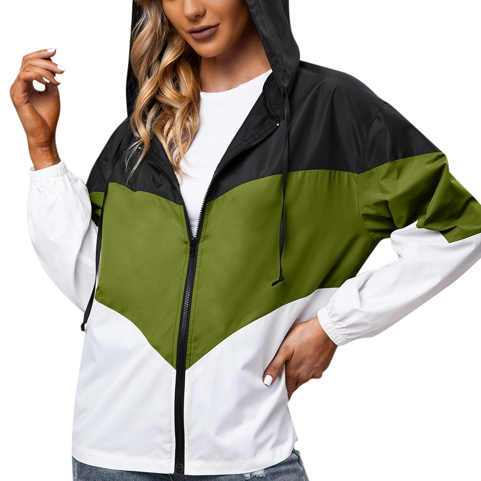 Vedolay Women's Anoraks Waterproof Outdoor Hooded Rain Jacket