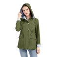 thumbnail image 1 of Vedolay Women's Anoraks Zip Jacket Hoodie Sports Riding Outwear Coat Army Green,3XL, 1 of 5