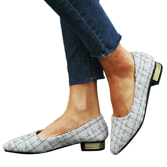 Vedolay Women's Business Casual Shoes Womens Loafers Cutout Breathable Comfort Soft sole Non-Slip Leisure Shoes,Beige 8.5