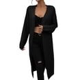 thumbnail image 1 of Vedolay Women's Cardigan Sweater 2023 Fall Fashion Button Down Cozy Lightweight Knit Cropped Clothes Black,S, 1 of 5