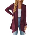 thumbnail image 1 of Vedolay Women's Cardigan Sweater Fall Women Casual Long Sleeve Cardigan Red,2XL, 1 of 5
