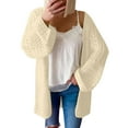 thumbnail image 1 of Vedolay Women's Cardigan Sweater Knit Cardigan Sweaters Oversized Fall Dressy Casual Jackets Beige,3XL, 1 of 5