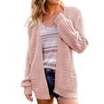 thumbnail image 1 of Vedolay Women's Cardigan Sweater Lightweight Long Sleeve Open Front Sweater Cardigan Pink,M, 1 of 4