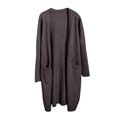 thumbnail image 1 of Vedolay Women's Cardigan Sweater Long Sleeve Cardigan Coats Open Front Button Down Loose Coats Gray,One Size, 1 of 4