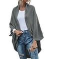 thumbnail image 1 of Vedolay Women's Cardigan Sweaters Button Down Long Sleeve Soft Knit Cardigan Coat Gray,XL, 1 of 5