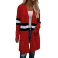 thumbnail image 1 of Vedolay Women's Cardigan Sweaters Button Down Long Sleeve Soft Knit Cardigan Coats 2023 Red,L, 1 of 5