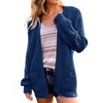 thumbnail image 1 of Vedolay Women's Cardigan Sweaters Casual Knit Cardigan Coats for Male Blue,L, 1 of 4
