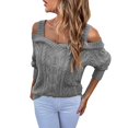thumbnail image 1 of Vedolay Women's Cardigans Button Down Long Sleeve Soft Knit Sweater Cardigan Gray,L, 1 of 5