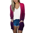 thumbnail image 1 of Vedolay Women's Cardigans Knit Cardigan Sweaters Oversized Fall Dressy Casual Jackets Hot Pink,S, 1 of 4