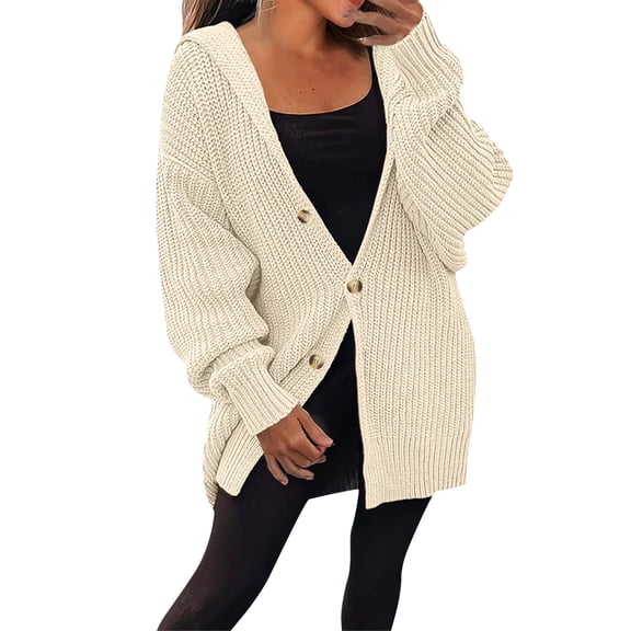 Vedolay Women's Cardigans Open Front Cardigans Soft Draped Ruffle Shrugs Beige,S