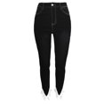 thumbnail image 1 of Vedolay Women's Casual Pants Jeans for Women High Waisted Ripped Stretchy Bell Bottom Jeans,Black M, 1 of 5
