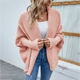thumbnail image 1 of Vedolay Women's Casual jackets Womens Casual Long Sleeve Open Front Lapel Collar Work Office Casual Jacket,Pink L, 1 of 5
