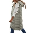 thumbnail image 1 of Vedolay Women's Coat 2023 Patchwork Winter Hooded Coat Zipper Up Outwear with Pocket Green,L, 1 of 5