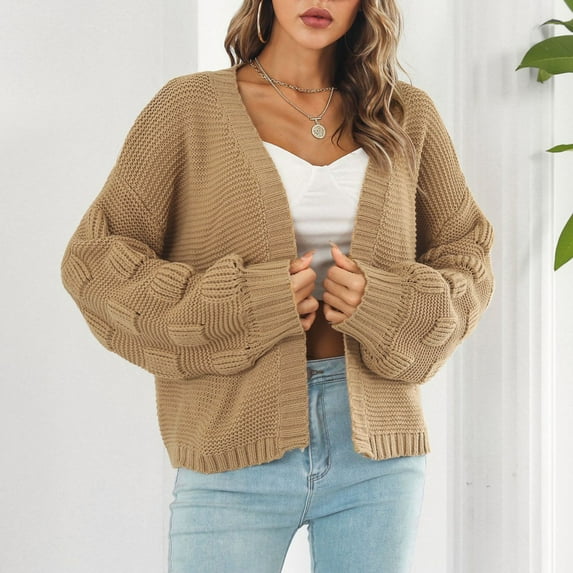 Vedolay Women's Coat Casual Jacket for Women Fashion Casual Long Sleeve Button Down Coat,Yellow M