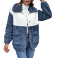 thumbnail image 1 of Vedolay Women's Cropped Cardigan Open Front Cardigan Blazer Jackets for Women Blue,L, 1 of 5