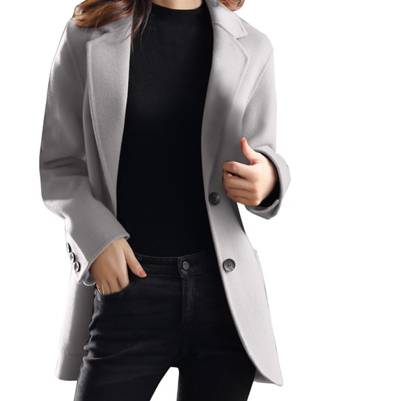 Vedolay Women's Cropped Cardigan Solid Long Sleeve Open Front Long Cardigan Grey,S