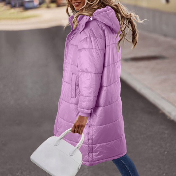 Vedolay Women's Fall Coat Women's Casual Office Casual Jackets Fashion Front Open with Pockets,Purple XXL