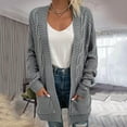 thumbnail image 1 of Vedolay Women's Fall Coat Women's Fashion Casual Long Sleeve Open Front Business Lapel Suit Jackets with Pockets,Gray XL, 1 of 4