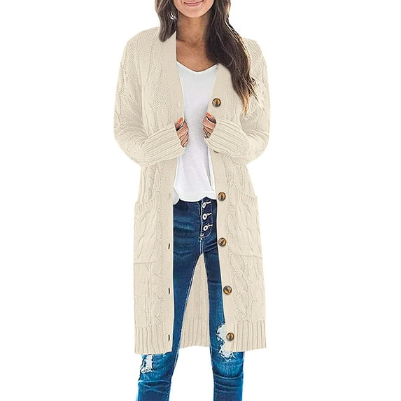 Vedolay Women's Fall Coat Women's Fashion Suit Open Front Long Sleeve Fitted Ruffle Casual Office Jacket,Beige M