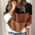 thumbnail image 1 of Vedolay Women's Fall Tops Women's Sweaters 2023 Fashion Fall Winter Casual Loose Soft Pullover Tops,Khaki XL, 1 of 4